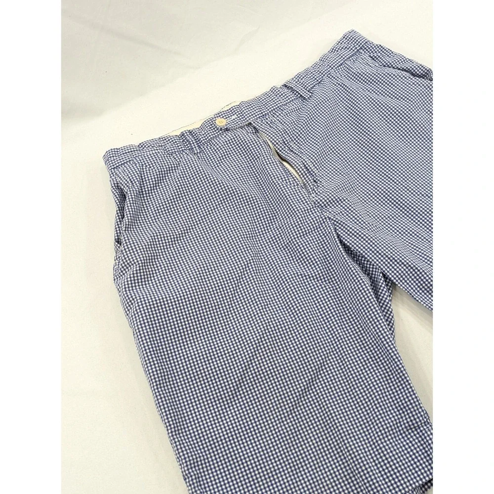 Vtg Polo Ralph Lauren Men's Blue Plaid Preppy Shorts 36 (38 Tag)‎ 11
